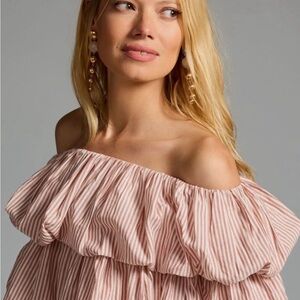 Striped Off-Shoulder Top
